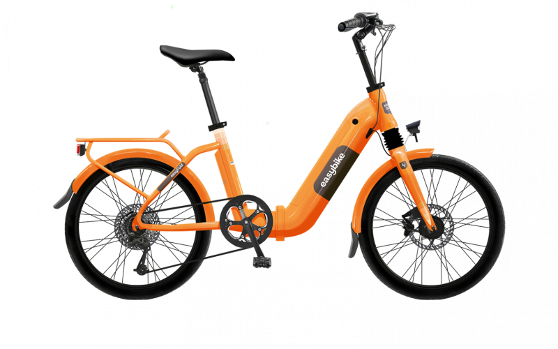 Vélo électrique pliant Easybike EasyFold Intégré D7 - Orange