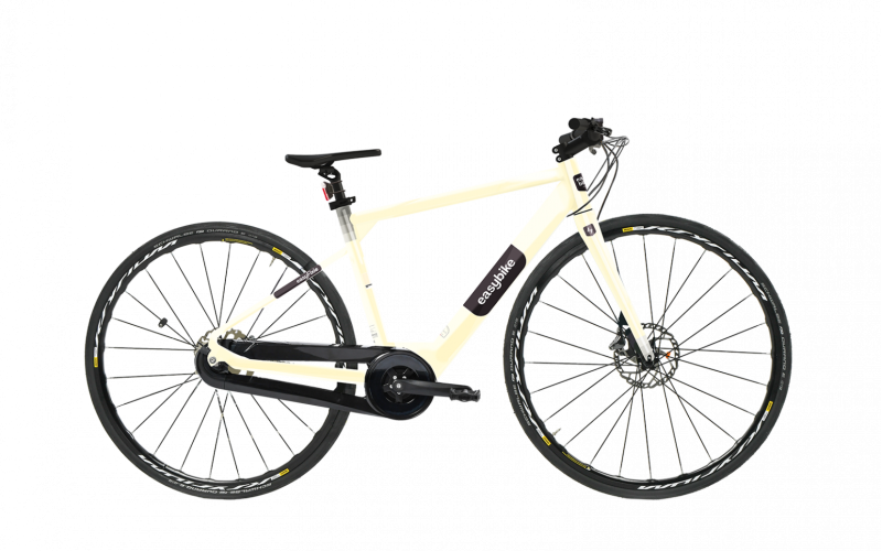 Vélo électrique Easybike EasyFixie - Blanc
