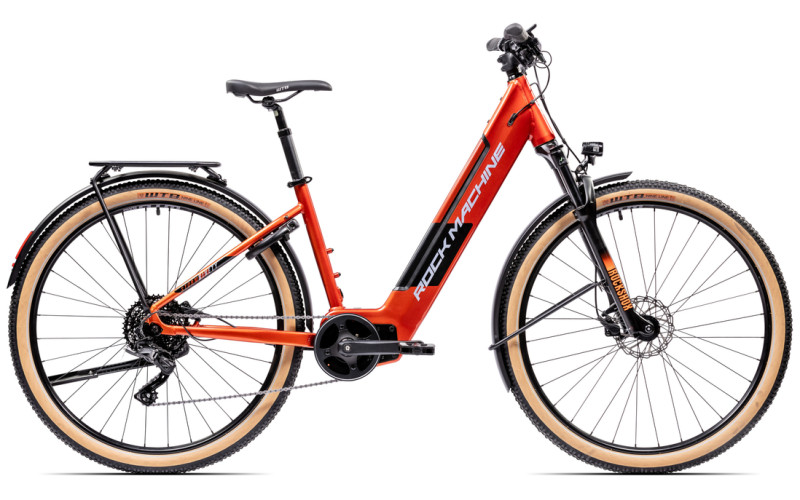 RockMachine Storm INT e90-29 Unisex Touring Orange - Vélo électrique trekking